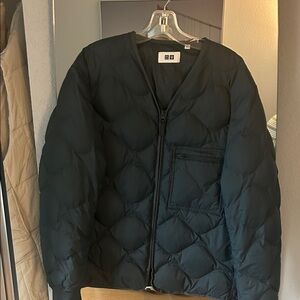 Navy Quilted Jacket